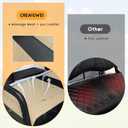 Golf Cart Seat Covers for Yamaha G22 G19 G16 G9 G2 Front Standard Seat Cushion,Cooling Mesh and Vinyl Leather Yamaha Seat Covers with Pockets,No Stapler Needed Replacement Front Seat Cover(Beige)