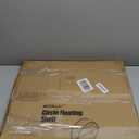 Floating Shelves, 3 Tier Decorative Geometric Circle Metal and Wood Wall Shelves, Bathroom Shelf Round Wall Decor, Rustic Brown (Circular)