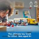 LEGO City Yellow Delivery Truck Toy - Semi Truck Building Toy for Boys & Girls, Ages 8+ Years - Gift for Birthdays - Pretend Play W/ 3 Minifigures - 60440
