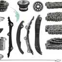 3.0 Engine Timing Chain Kit Compatible with Maserati Ghibli Levante Quattroporte 2013-2017 3.0T V6 299481 323513