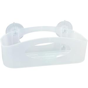 Zenith Products Make-A-Space Frosted Plastic Shower Caddy – Bathroom Hanging Storage Basket