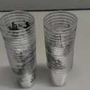 Newtay Only 39 Pcs Halloween Plastic Shot Cups Whiskey Party Favor Glasses 1.69 Oz/ 50 ml Reusable Clear Black Pumpkin Witch Drinking for Decoration, 5 Designs, 1.0 Count