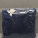 duduta Navy Blue Faux Sheepskin Throw Rug 2x3 ft, Fluffy Shag Fur Chair Cover Small Bedside Dorm Rug Non Slip Machine Washable