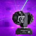 Moving Head DJ Light with Rotating Beam - Stage Light, Sound Activated, DMX512, Perfect for DJ, KTV, Disco, Party, Wedding, Festival