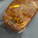 Partsam 4Pcs Upgrade Double Bullseye Amber16LED Marker Lights with Reflector Cup, Side Marker Clearance Lights with Bullet Connectors for Trailer Truck RV Camper Motorhome, 12V