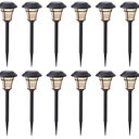 MAGGIFT 12 Pack Solar Pathway Lights Outdoor Solar Garden Lights for Patio, Yard, Driveway