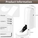 Mechanical Door Stoppers with Hydraulically Silent WYGWP Windproof Heavy Duty Stop Holder Height Adjustable for Offices Home(White)