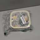 Cute Desk Organizer, Clear Plastic Storage Bins, Hair Accessories Organizer for Headband Bows Clips, Creative Coffee Pod Holder Desktop Trash Can,Ideal for Bathroom, Vanity, Desk (ivory)