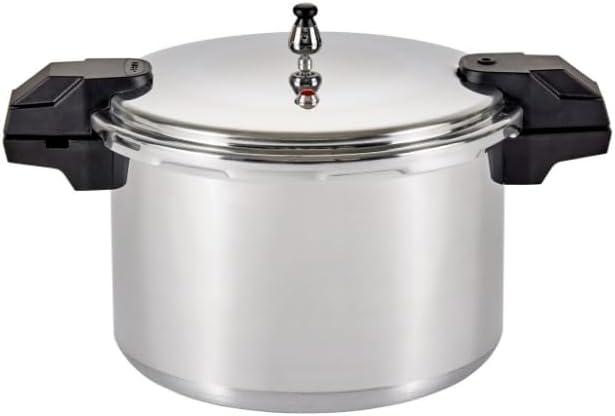 Mirro 7114000228 92116 Polished Aluminum 5 / 10 / 15-PSI Pressure Cooker / Canner Cookware, 16-Quart, Silver
