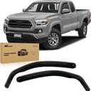 Nilight in Channel Window Deflectors for Toyota Tacoma Access Cab/Tacoma Double Cab 2016 2017 2018 2019 2020 2021 2022 2023 2024 Vent Window Visors, Rain Guards-2PCS