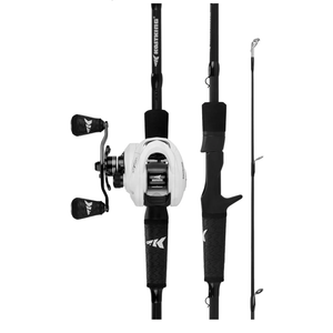 KastKing Crixus Fishing Rod and Reel Combo, High Performance Spinning & Baitcaster Combo, IM6 Graphite 2Pc Blanks, Zirconium Oxide Rings, SuperPolymer Handle, Lightweight Reel with Aluminum Spool