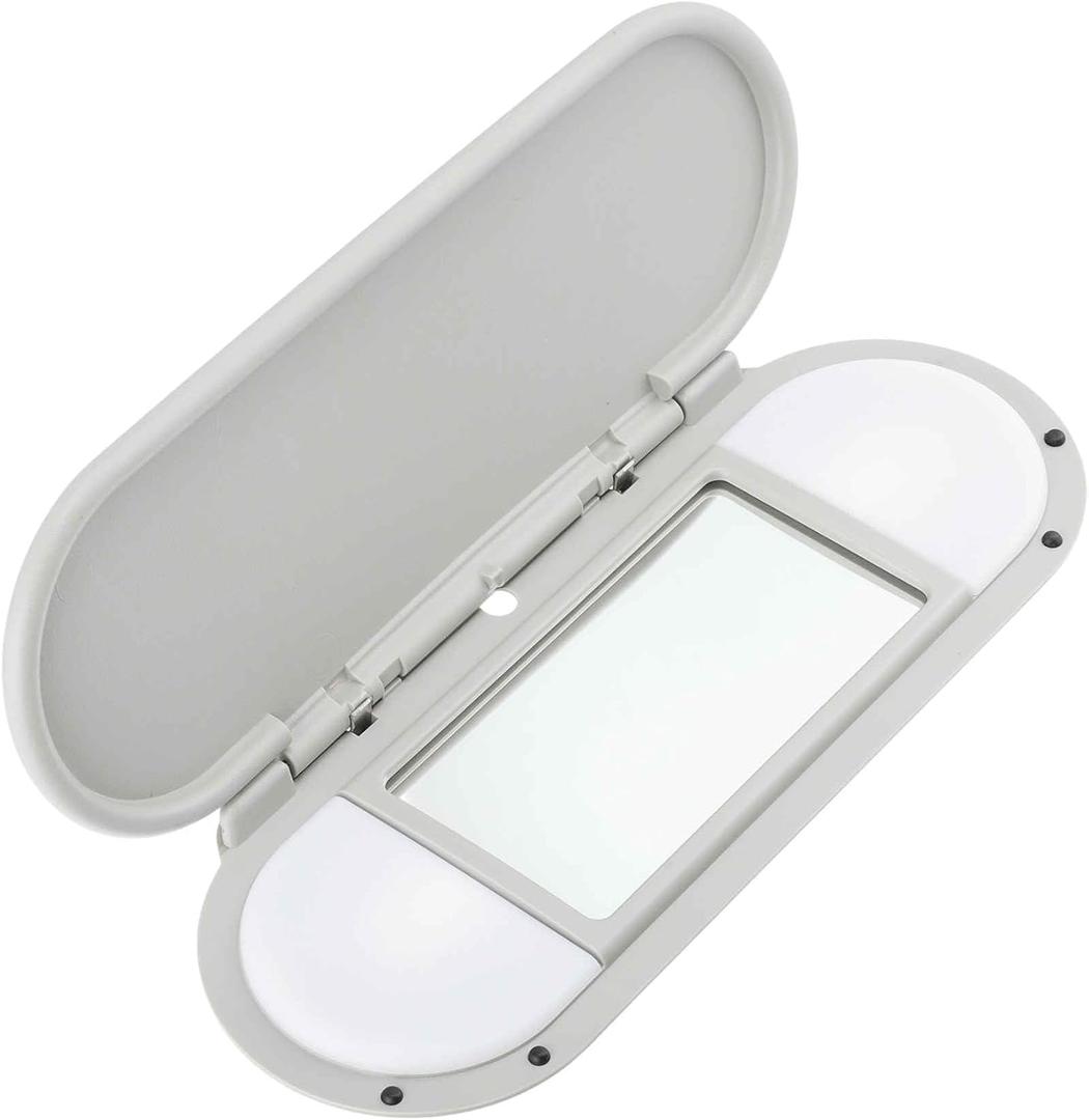 ACROPIX Sun Visor Vanity Mirror Cover Makeup for BMW Mini Cooper Cooper S Clubman Hatchback Countryman F55 F56 F60 2015-2022 Replaces No.51167342194 Gray