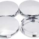 83mm(3.27in)/76.4mm(3in) Chrome Silver ABS Car Wheel Center Hub Caps Replace #88963143#9595891#9595759#9596403#19333200 Suburban 2001-2017 4pcs