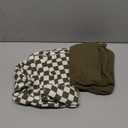 guruixu Muslin Baby Lounger Cover 2 Pack, 100% Cotton Infant Lounger Cover, Soft & Breathable Replacement Slipcover, Compatible with Snuggle Me Newborn Lounger (Olive, Olive Check)