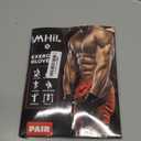 MhIL Workout Gloves for Men  Comfortable Gym Gloves for Men with Enhanced Grip for Safety and Hand Protection  Weight Lifting Protection with Wrist Wraps Support for Performance Boost and Style (Medium: 7.5 - 8", Black and Grey)