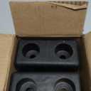 Buyers Products B5500 Molded Rubber Bumper Set, 3 x 3-1/2 x 6 Inch Tall, Durable Rectangular Rubber Bumpers for Truck and Trailer Protection, Compression-Molded Impact Guard, Pack of 2