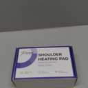 Cordless Shoulder Heating Pad, Heated Shoulder Brace for Rotator Cuff Frozen, 3 Heat Levels, 3000mAh Rechargeable Battery, Shoulder Wrap for Pain Relief Deep Tissue for Men Women (Black)