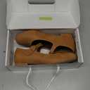 Hehainom Girls Dress Shoes Mary Jane Ballet Flats Little Big Kids Flower Girl Low Heels School Wedding Party Shoes (Camelpu), Size 2