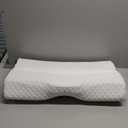 Derila Cervical Queen Size Pillow for Sleeping - Support Pillow for Side, Back, Stomach Sleepers - Contour Best Bed Pillows for Sleeping (1 Pillow | White)