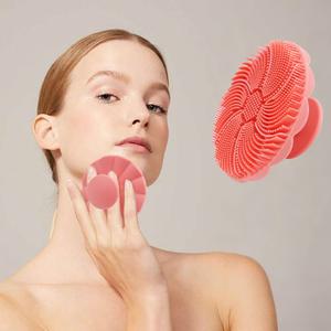 Soft Silicone Face Scrubber Manual Facial Cleansing Brush Handheld Mat Face Exfoliator Scrubber