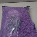 Purple furry bean bag chair covers (No Filler), comfy Fluffy Purple bean bag chair Cover for bedroom, stuffed animal Storage, kids adults teens girls bean bag chairs, Anti-Slip