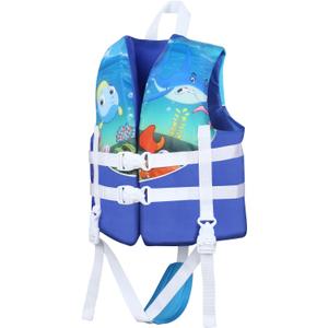 Toddler Swim Vest, Kids Pool Float Jackets Baby Swim Float for Kids 20-70 lbs, Floaties Vest Swimming Aid for 1-7 Years Old Boys Girls (Small, Blue)