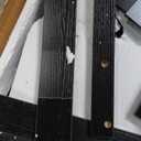 Jocoevol Large Coffee Bar Cabinet, Mini Fridge Cabinet with Power Outlets and Fridge Space, Farmhouse Design Liquor Cabinet for Kitchen and Dining Room, Black