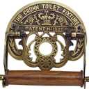 Renovators Supply Manufacturing Toilet Paper Holder Stand Wall Mount 7.5 in. Brass Toilet Paper Roll Holder