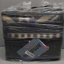 OLANLY Outdoor Rug Waterproof 6x9 ft, Reversible Outdoor Plastic Straw Rug, Boho Patio Rug, Indoor Outdoor Carpet, RV Mat Outside for Patio, Camp, Picnic, Balcony, Deck, Backyard, Black & Beige