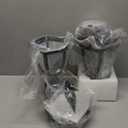 TEBLAMPUE Solar Post Lights 2 Pack, Motion Sensor Post Lantern Without Pier Mount Base, Waterproof Solar Powered Pole Light Fixture for Patio Yard Garden