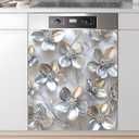 Dishwasher Magnet Sticker Cover Panel Decal Refrigerator Magnetic Sticker Decorative for Kitchen Decoration,Fridge Door Cover,Home Appliances Decor Stickers 23"x26"