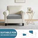 Couch Cushion Covers Non Slip Stretch Sofa Slipcovers,Light Gray | Anti-Slip, 1-Piece, Elastic Bottom, Stretchy, Pet Friendly, Machine Washable, Durable, for Sofa, Couch, Chair, Living Room