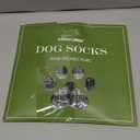 EXPAWLORER Dog Socks for Hardwood Floors, Dog Shoes for Winter, Dog Booties for Cold Pavement to Prevent Licking, Paw Protectors Strong Traction Control for Dogs,Black XL