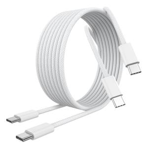 [MFi Certified] iPhone 17 16 15 Charger Cord 6FT, 2 Pack 60W USB C to USB C Charging Cable Cord Long for iPhone 17/17 Pro/17 Pro Max/Air/16/16 Pro/16 Pro Max/15/15 Pro Max, iPad Pro/Air/Mini, White
