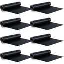 Pangda 8 Rolls 16 ft x 19.69 Inches Black Under Deck Drainage System Bulk HDPE Waterproofing Membrane Trough Black Rain Deck Drainage System Trough Unders Systems Outdoor for Underdeck Ceiling