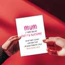 4 x Funny Favorite Child Mothers Day Card, Happy Mother's Day Greeting Card with Envelopes, Thank You, Birthday Card for Mom from Daughter, Son