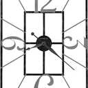 Howard Miller Antoine Gallery Wall Clock, Wrought Iron Open Frame Design Charcoal Finished, Wall Mount Analog Dial Arabic Numerals Quartz Movement Best Alarm Clock for Home Decor