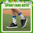 HAPPYPOP Birthday Gift for Boys - Kids Soccer Basketball Baseball Hockey Socks with Cards (XXL)