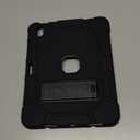 Case for iPad A16 11th Generation 11 Inch 2025 / iPad 10th Generation 10.9 Inch 2022, [Built-in Pencil Holder] Heavy Duty Shockproof Rugged Protective Case, Black