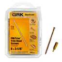 GRK Fasteners 119734 FIN/Trim #8 x 3-1/8" Screws 100CT (Gold)