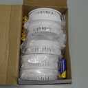 5 Pack Combination Photoelectric Smoke and Carbon Monoxide Alarm Detector with LCD Display; Battery-Operated Smoke Carbon Monoxide Alarm (White)