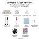 Cricut Maker 4 + EasyPress SE Heat Press Bundle - Cutting Machine with Infusible Ink, Vinyl & Tools for Professional Shirts & Custom Apparel