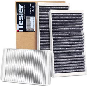 Cabin Air Filter kit for 2016-2019 Mercedes GLE350 GLE400 GLE450, 2012-2015 ML350 ML550, 2017-2019 GLS450 GLS550 GLS63, 2013-2016 GL450 GL550 GL63, replaces 1668300318, 1668300218