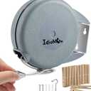 Retractable Clothesline Indoor Outdoor Heavy Duty 40 Feet - PVC Clothes Line Retracting - Clothesline with Wall Mount - Retractable Laundry Line for Drying Clothes with 12 ClothesPins