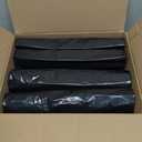 Plasticplace 95-96 Gallon Heavy Duty Black Trash Bags - Contractor Grade, Extra Large Garbage Bags for Construction & Outdoor Trash Cans, 1.2 Mil Thick, 61 x 68 (15 Count Roll)