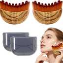 Lymphatic Contour Face Brush(2-PCS),Super Soft Manual Lymphatic Drainage Massager for Sculpting, Relieve Fatigue & Reduce Puffiness, with Portable Case Suitable for Facial Cleansing and Massage