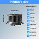 HVAC Heater Blower Motor with Brushless - Compatible with Chevy GMC & Cadillac - Silverado 1500/Sierra 1500 2015-2018, Tahoe/Yukon/Escalade 2015-2020, Replace# 700330
