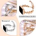 ZVVN Stainless Steel Tassel Band for Apple Watch Bands 38mm 40mm 41mm 42mm 44mm 45mm 49mm Women Men, Honeycomb Pattern Stainless Steel Metal Strap for iWatch SE Series 8 7 6 5 4 3 2 1 (Silver)