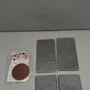 4PCS Water Absorbing Stone Tray, Quick Drying Diatomite Stone Sink Tray, Water Absorbent Diatomite Coasters Used for Hand Soap Dispenser Toothbrush Sponges Holders in Bathroom Counter and Kitchen Sink (Dark Gray)