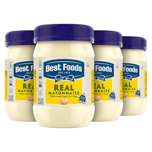 Best Foods Real Mayonnaise Creamy Condiment for Simple Meals Mayonnaise Sandwich Spread 15 oz, Pack of 4 (EXP 05/27/26)